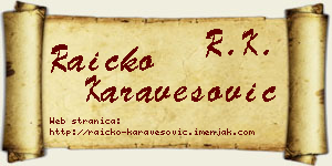 Raičko Karavesović vizit kartica